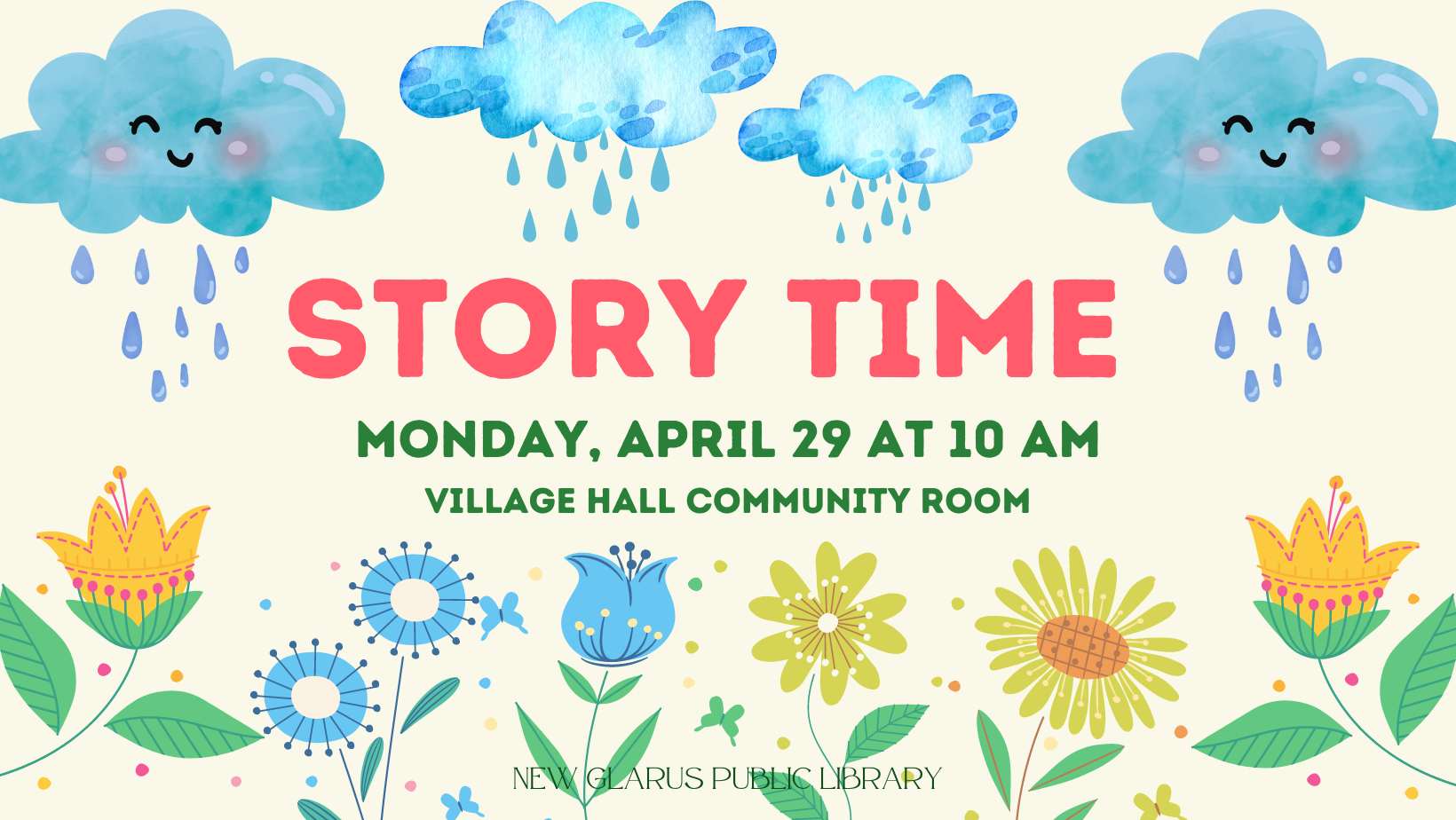 April Showers Bring May Flowers Story Time