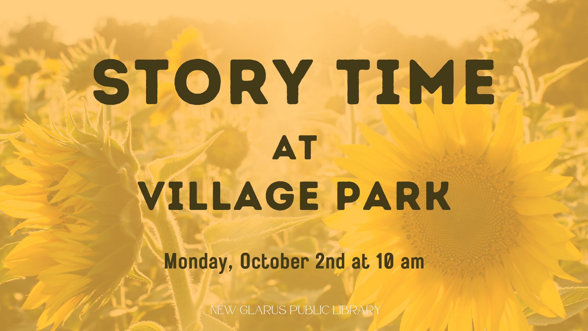 October 2nd story time