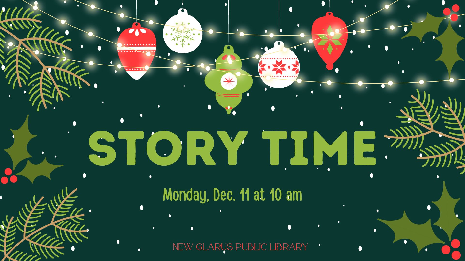 December 11th story time