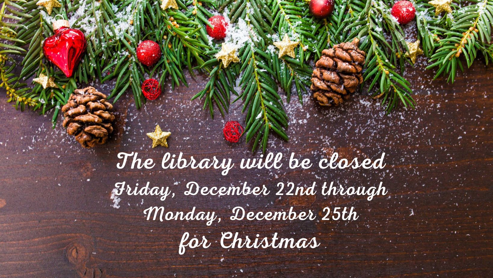 Closed for Christmas