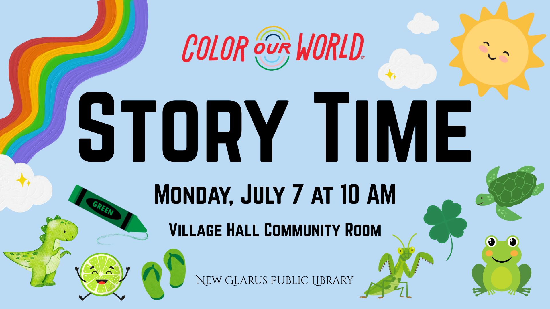 Color Our World Story Time: Green