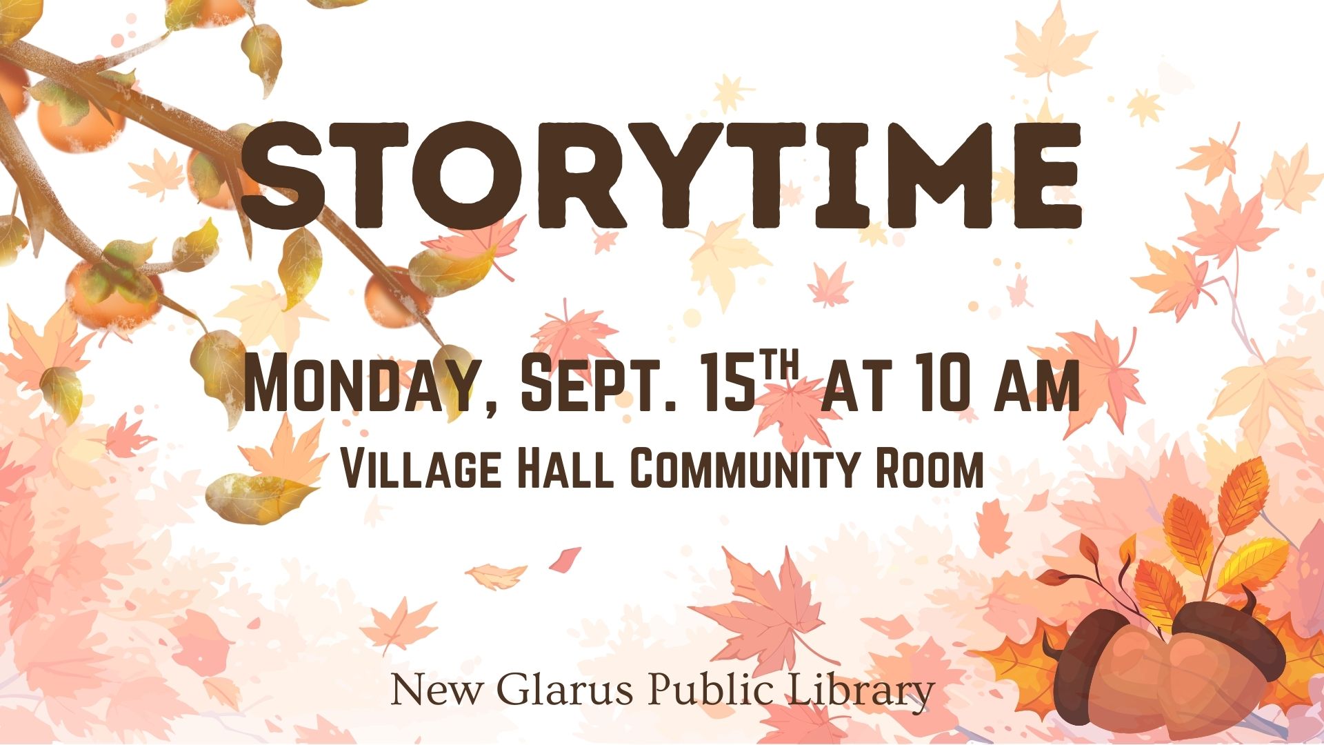 September 15 Storytime