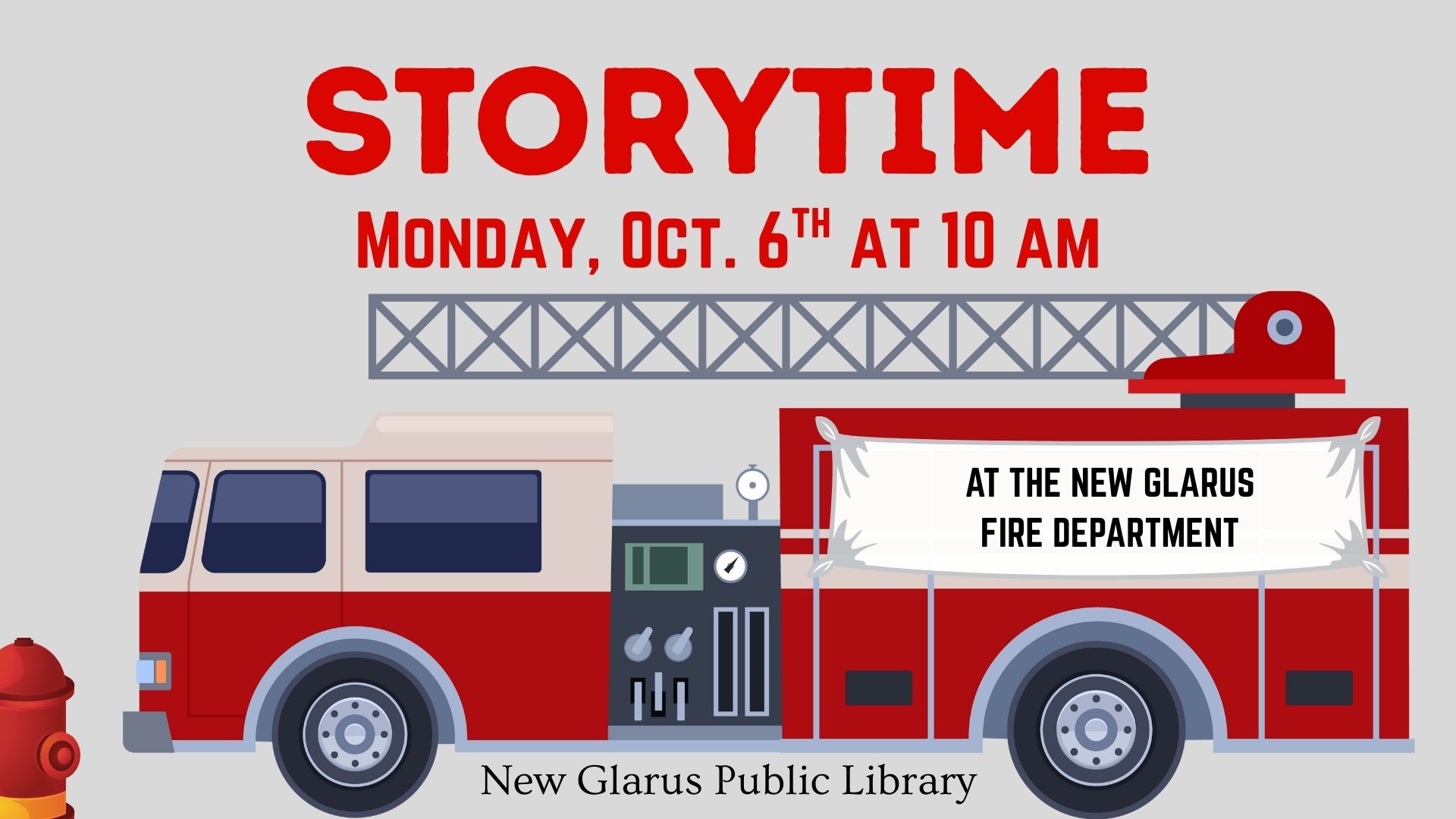 Preschool Storytime October 6