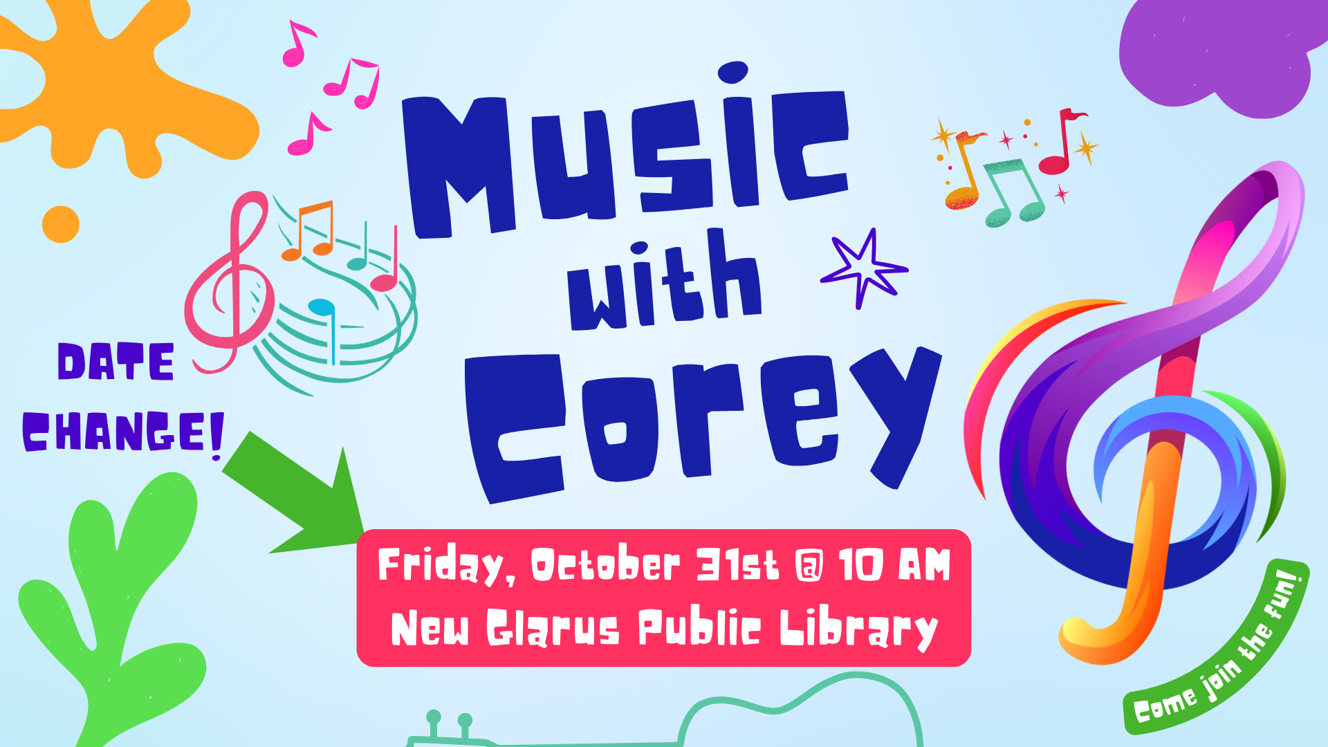 Music with Corey- October 31st, 2025